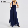 High Quality Women Empire Waist Water Soluble Lace Elegant Formal Halter Dress